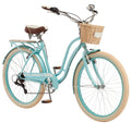 Cabo Cruiser Bike, 26-inch wheels, vintage-style womens frame, blue