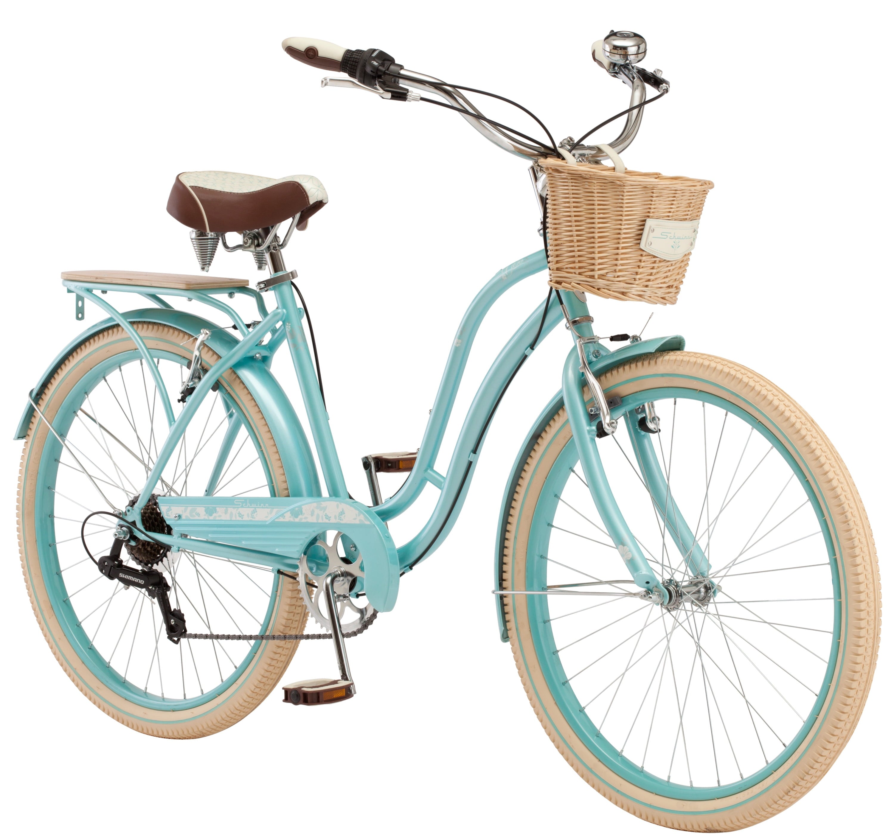 Cabo Cruiser Bike, 26-inch wheels, vintage-style womens frame, blue