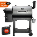 GRILLS ZPG-7002B3E 697 sq. in. Wood Pellet Grill and Smoker 8-in-1 BBQ Stainless Steel