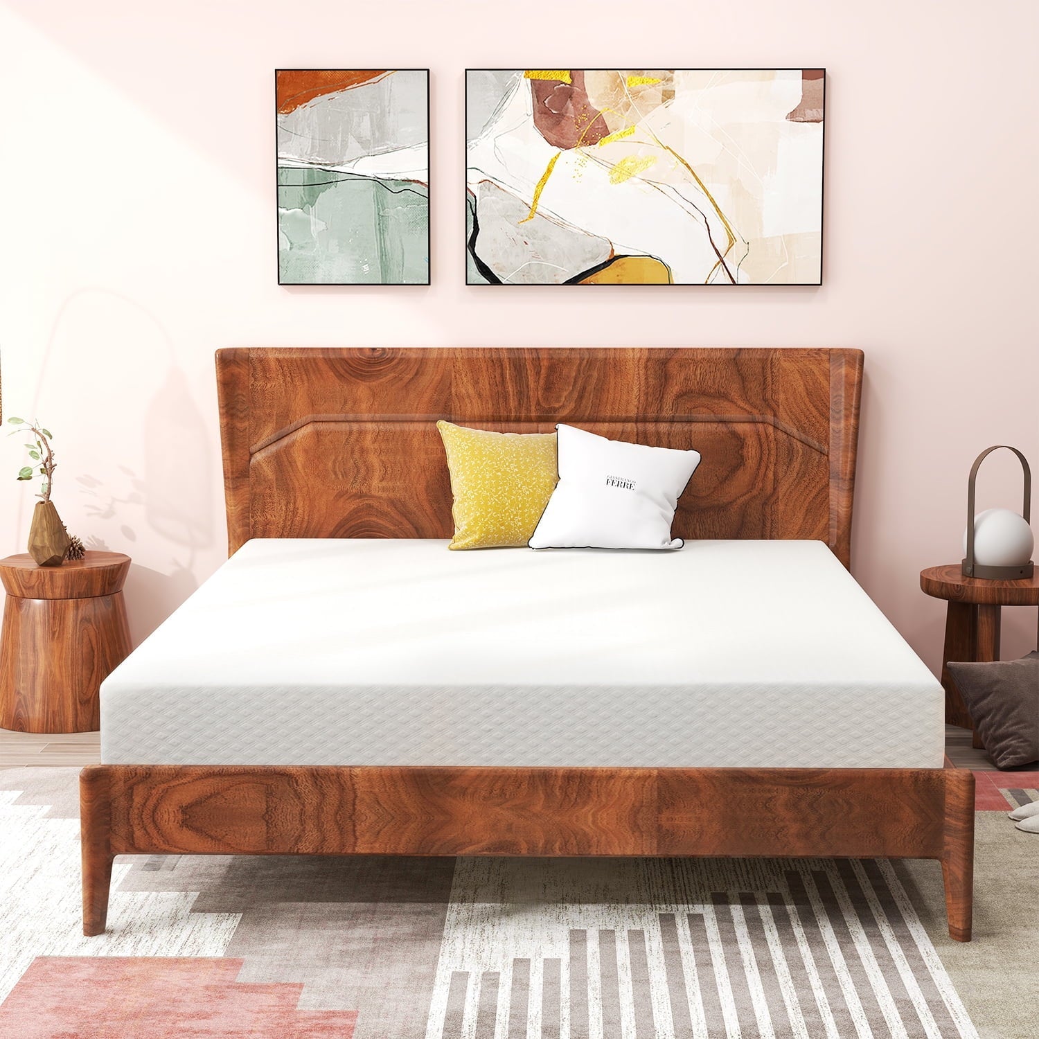 Mattress, 8" Gel Memory Foam Mattress with Removable Cover Mattress in a Box Medium Firm Mattress