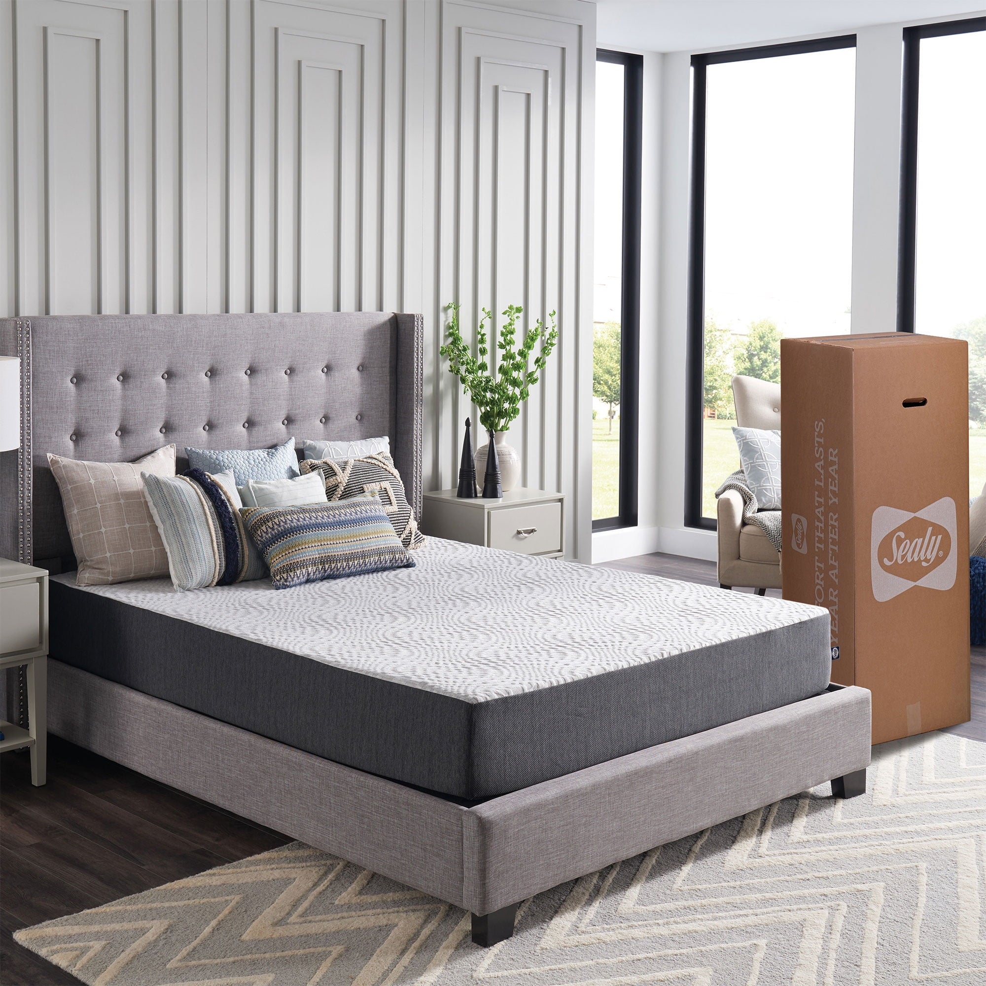 Essentials 10¡± Gel Memory Foam Mattress-in-a-Box, Queen