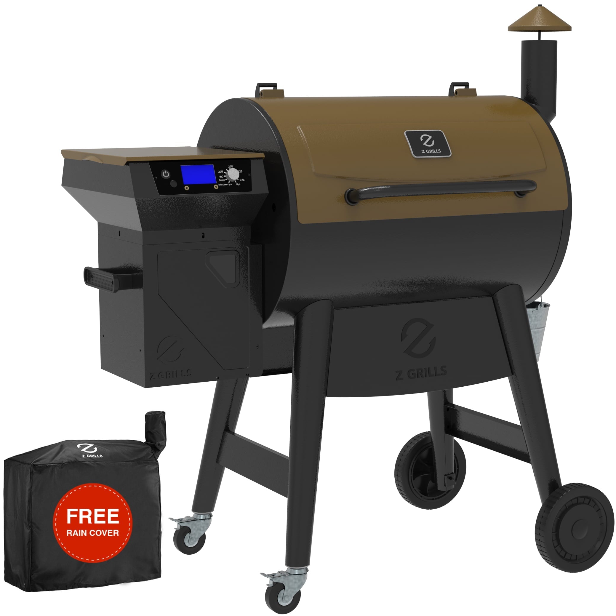 Grills ZPG-7002C3E 697 sq. in. Pellet Grill & Smoker Bronze