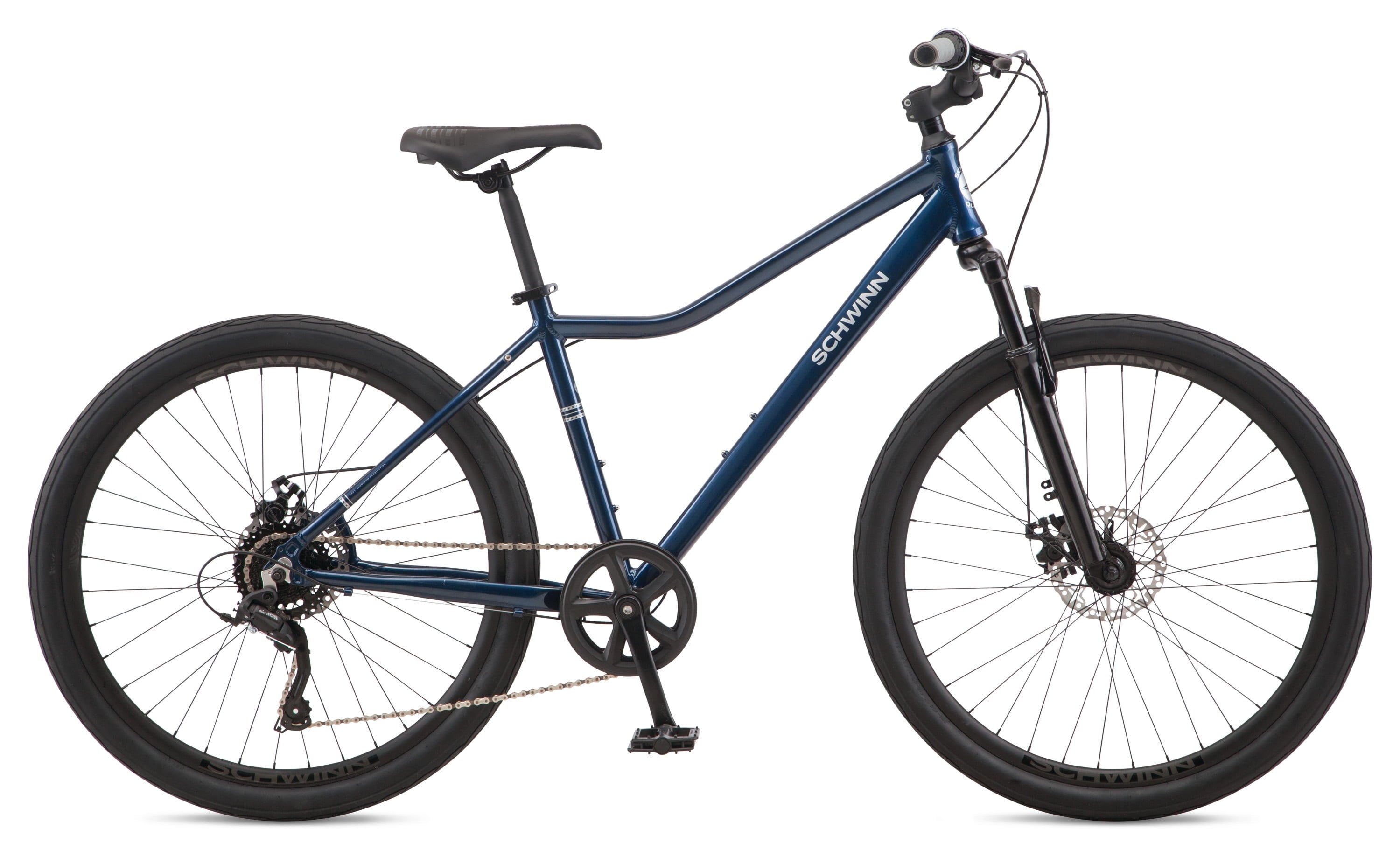 27.5" Junction Mens Hybrid Bike, 7 Speeds, Navy