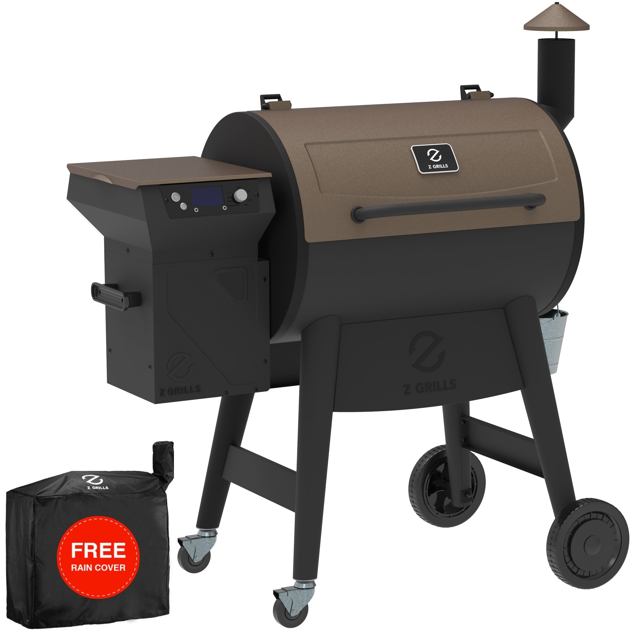 ZPG-7002C3E 697 sq. in. Pellet Grill & Smoker Bronze