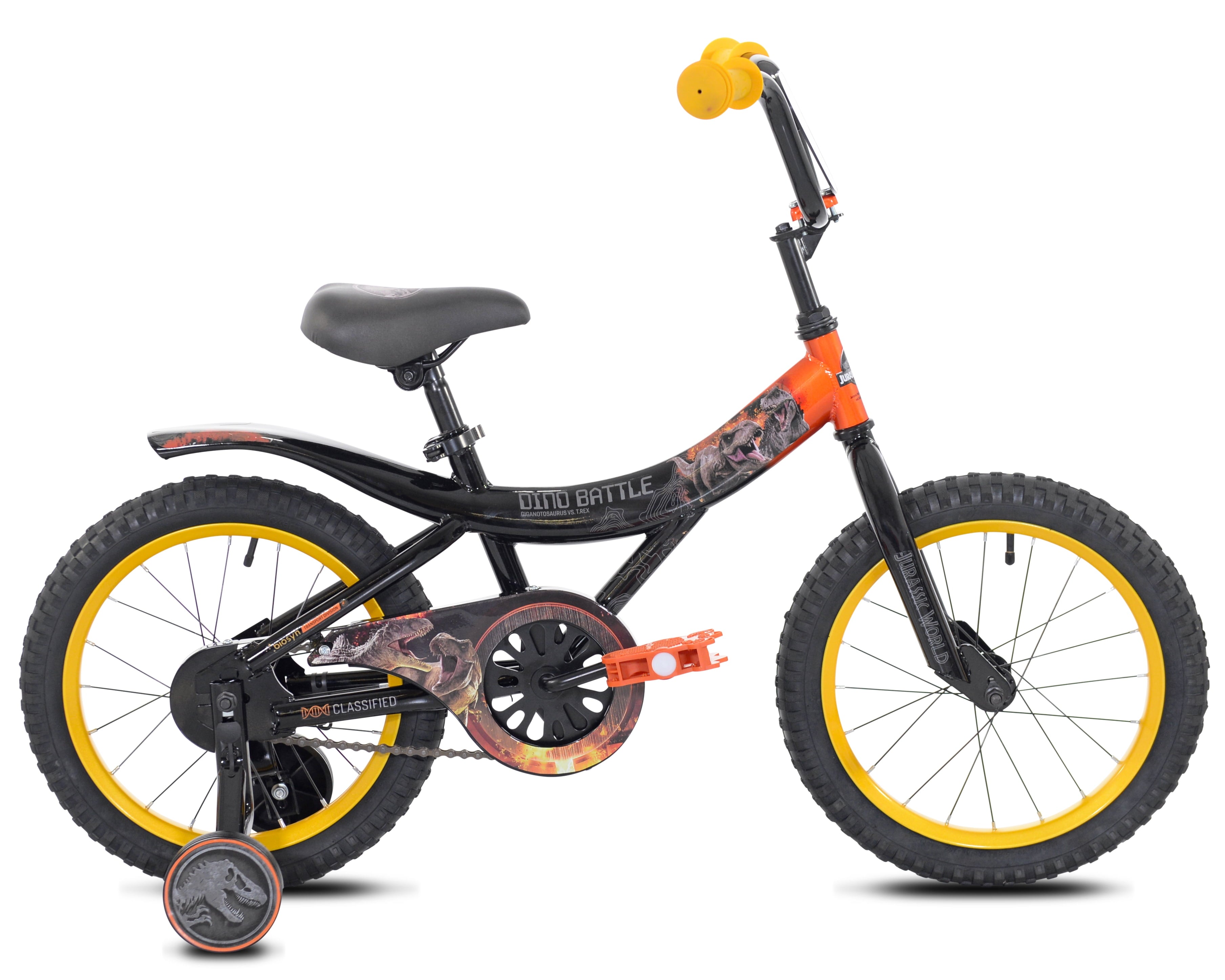 World? 16" Dino Battle Boys Bicycle, Black