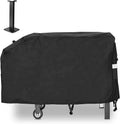 28 inch Griddle Cover for Blackstone, 600D Anti-Fade Waterproof Flat Top Grill Cover for Blackstone 28 inch Griddle Cooking Station with Single Shelf without Hood, Come with Support Pole, Black