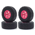 RC Crawler Rubber Tires RC Car Tires 4pcs 12mm Hex Replacement for 1/10 RC Short Course Truck