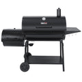 Gourmet CC2036F 36" Charcoal Barrel Grill with Offset Smoker