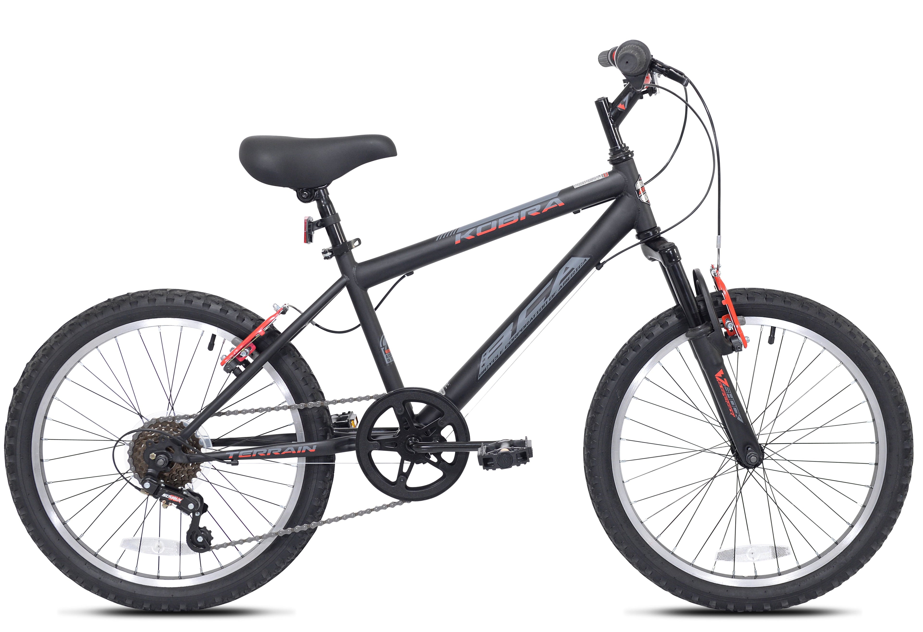 20" Boys Kobra Mountain Child Bicycle, Black