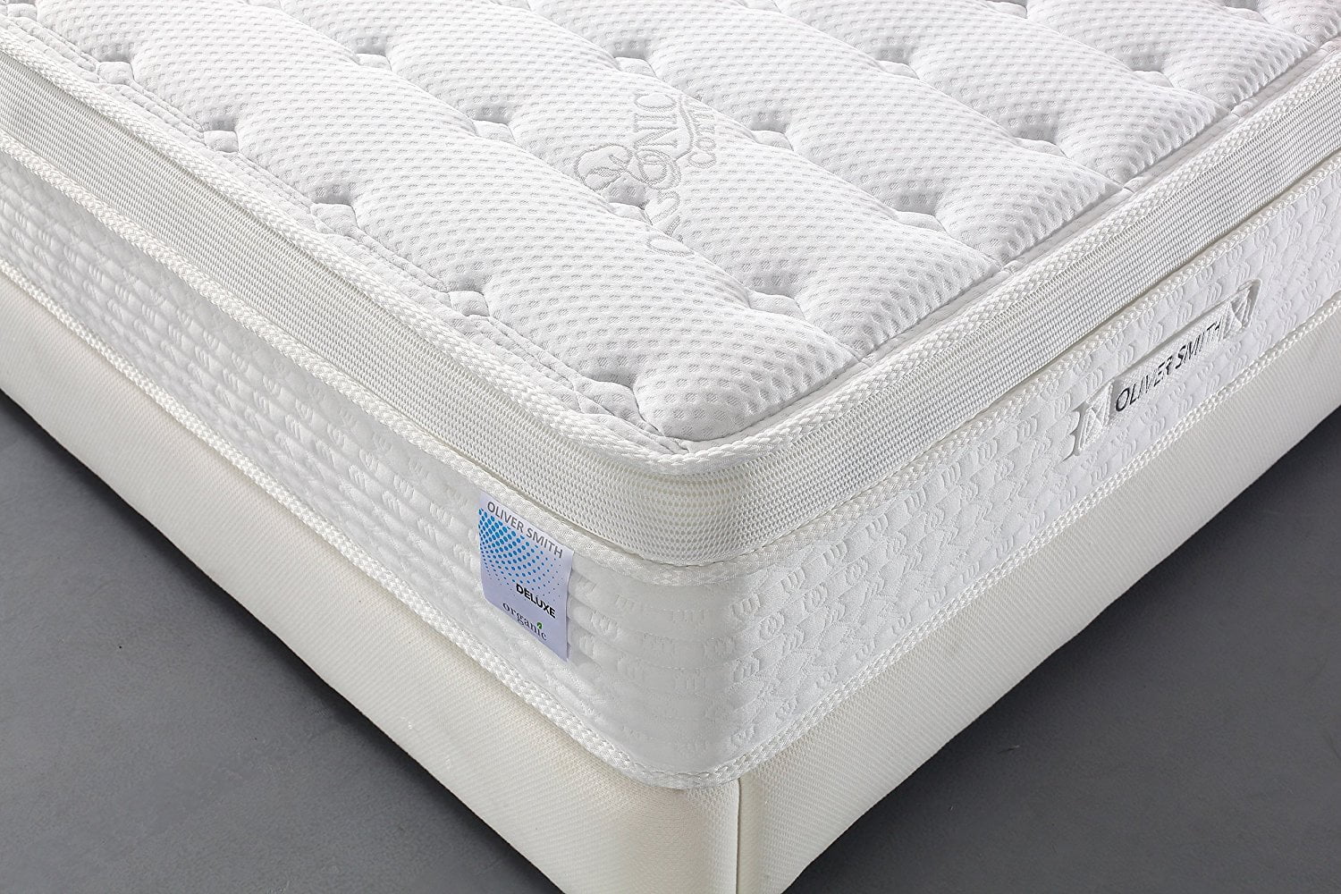 Smith? Organic Cotton 12" Deluxe Sleep Plush w/ Cool Memory Foam & Pocket Spring Mattress Hybrid Mattresses queen