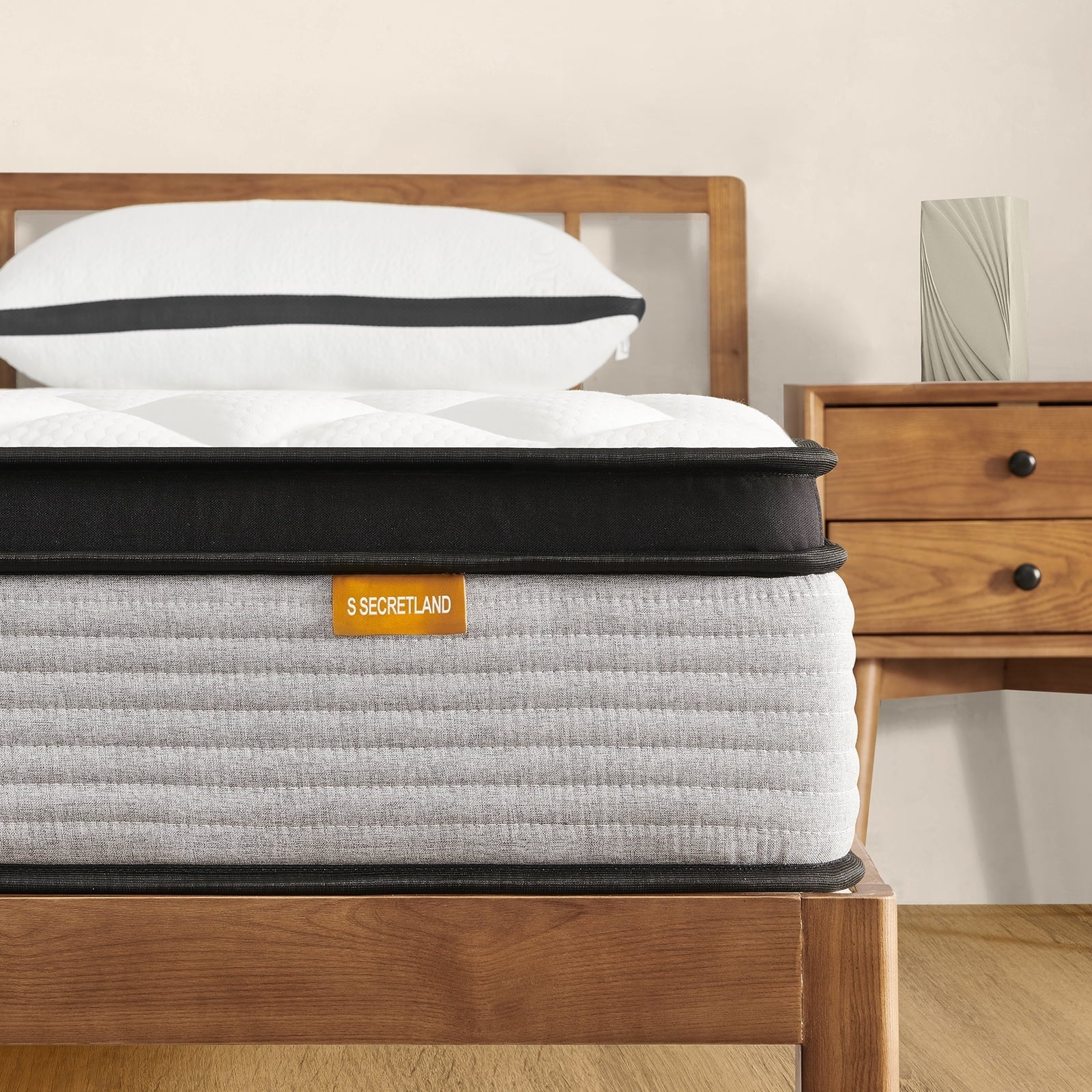 12 inch Queen Size Innerspring Mattress, Hybrid Mattress in a Box, Queen Mattress