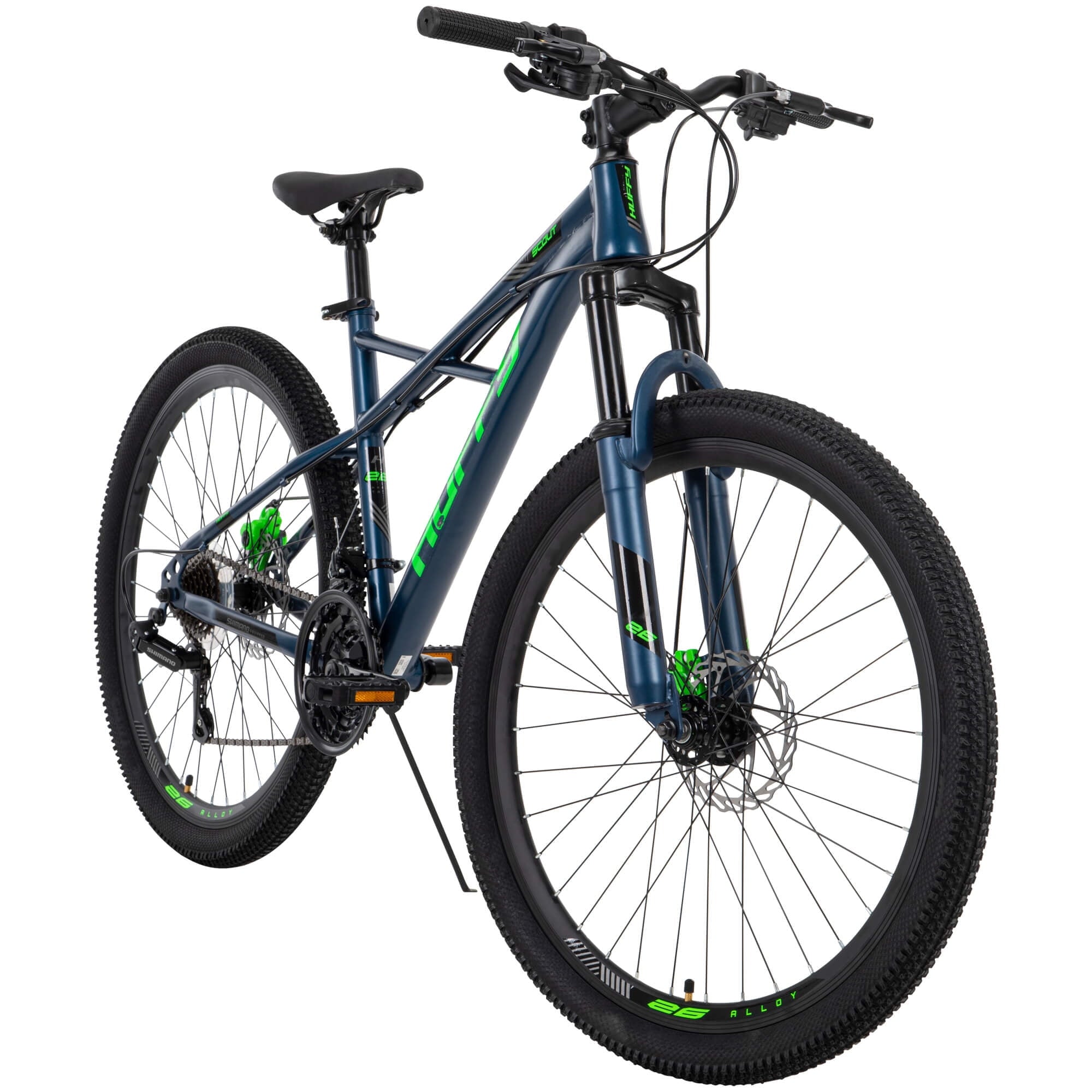 26-Inch Scout Men's 21-Speed Hardtail Mountain Bike, Denim Blue