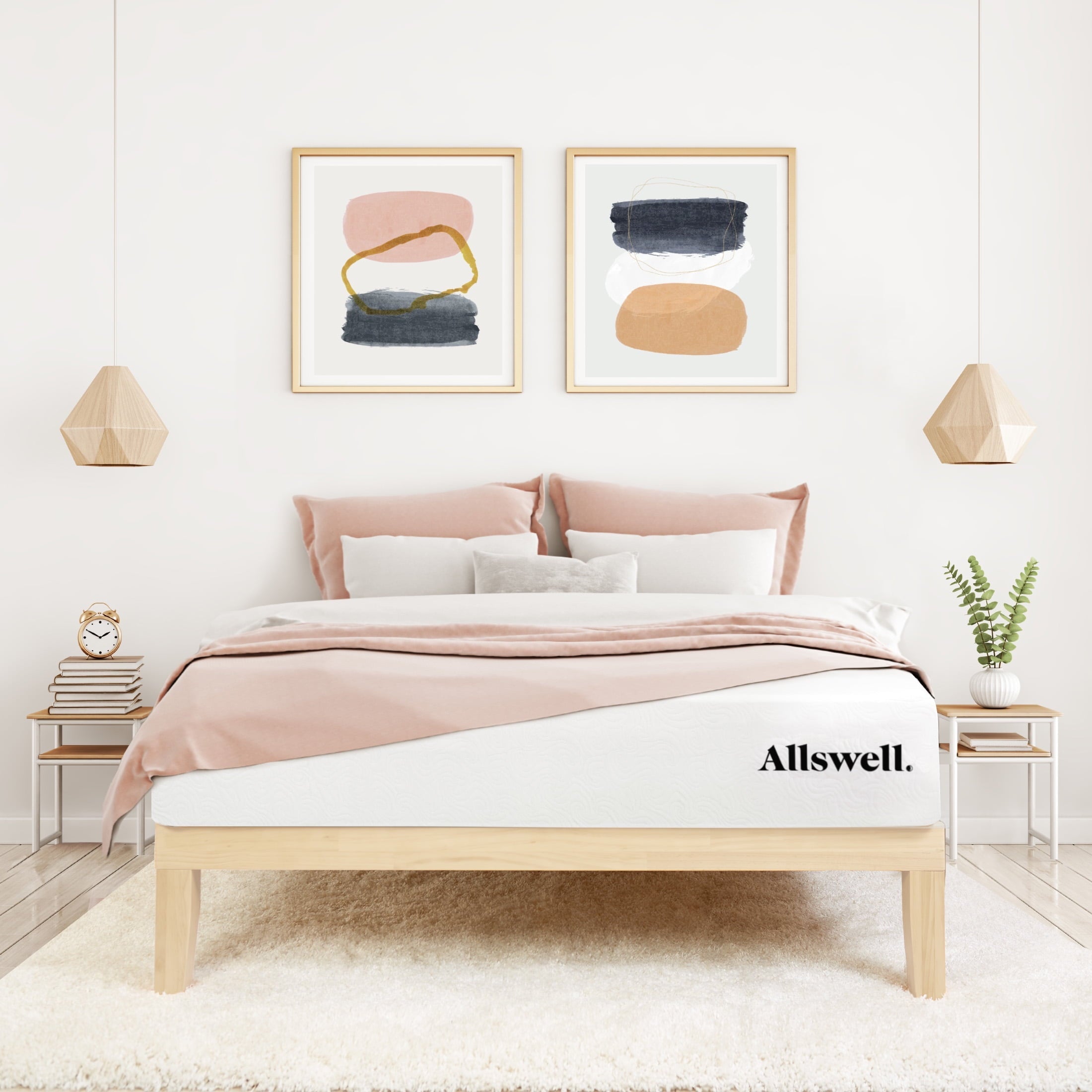 Allswell X 10¡± Hybrid of Memory Foam and Coils Mattress With Antimicrobial Treated Cover, King