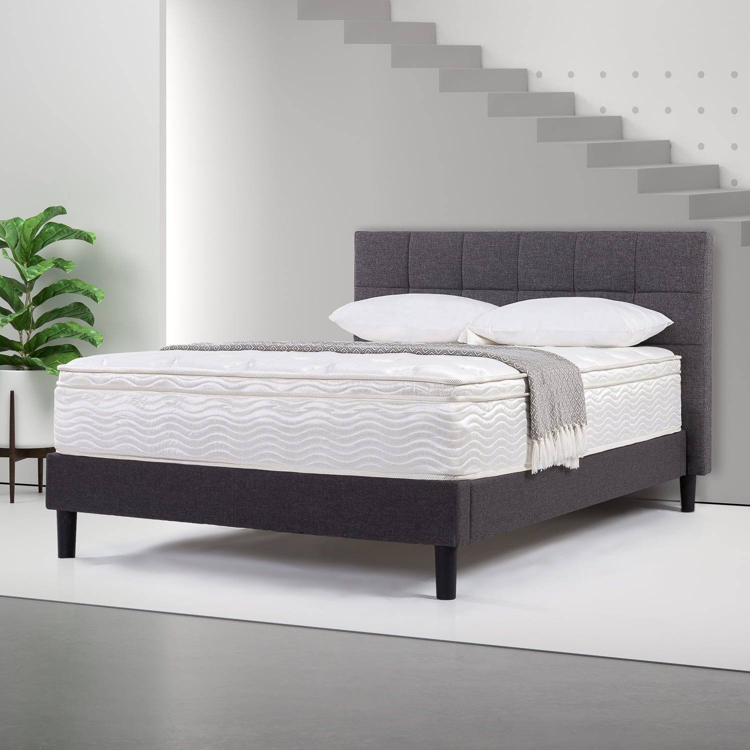 1 by Zinus Support 12" Spring Mattress, King
