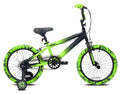 Bicycles 18" Madd Gear MG18 BMX Boy's Bike, Black and Green
