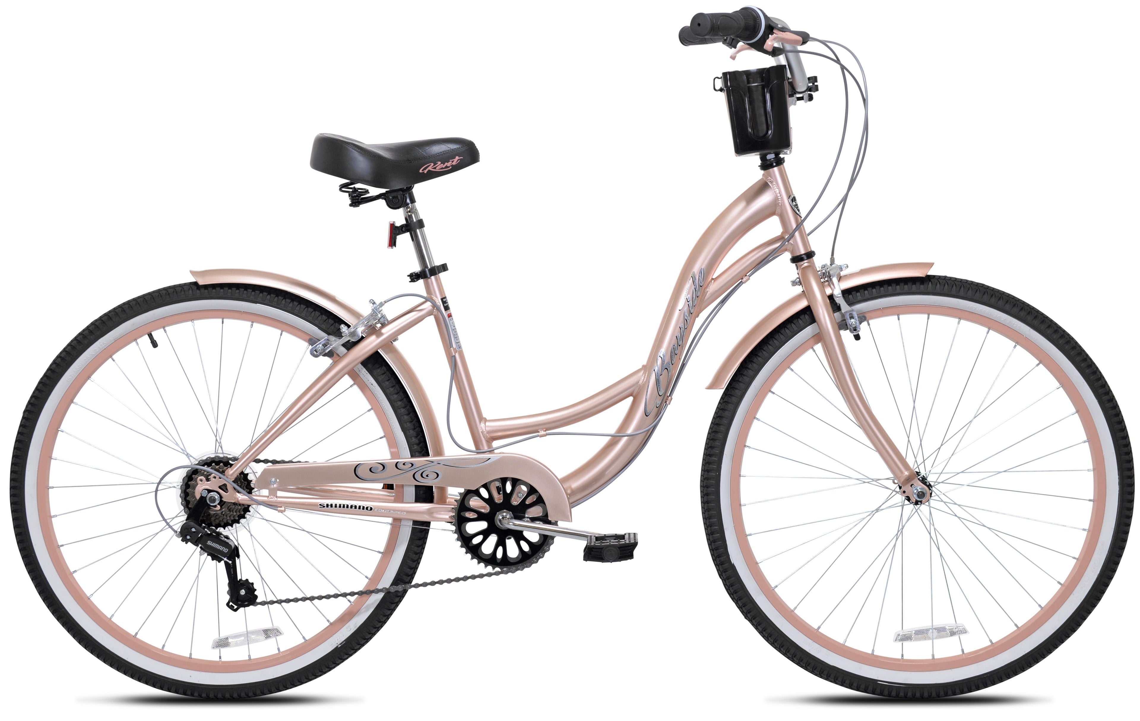 26 in. Bayside Women's Cruiser Bike, Rose Gold