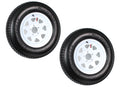 Trailer Tire On Rim ST205/75D15 205/75 D 15 in. LRC 5 Hole White Spoke