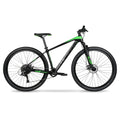 29" Carbon Fiber Men's Mountain Bike, Black/Green