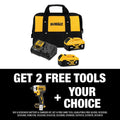 20-Volt Maximum XR Cordless Brushless 3-Speed 1/4 in. Impact Driver with 6.0 Ah and 4.0 Ah Batteries, Charger and Bag