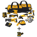 20V Max Cordless Combo Kit (10-Tool) and 5 in. Random Orbital Sander with (2) 20-Volt 2.0Ah Batteries, Charger & Bag