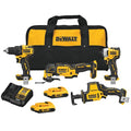 ATOMIC 20V MAX Cordless Brushless 4 Tool Combo Kit, (2) 2.0Ah Batteries, Charger, and Bag