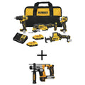 ATOMIC 20V MAX Cordless Brushless 4 Tool Combo Kit and ATOMIC 20V MAX Ultra-Compact 5/8 in. SDS and Hammer Drill