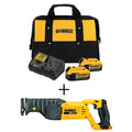 20V MAX Cordless Reciprocating Saw, (2) 20V MAX XR Premium Lithium-Ion 5.0Ah Batteries, and Charger