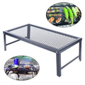 Campfire Grill Over-Fire Pit Cooking BBQ Rack Cooking Stove Black Foldable