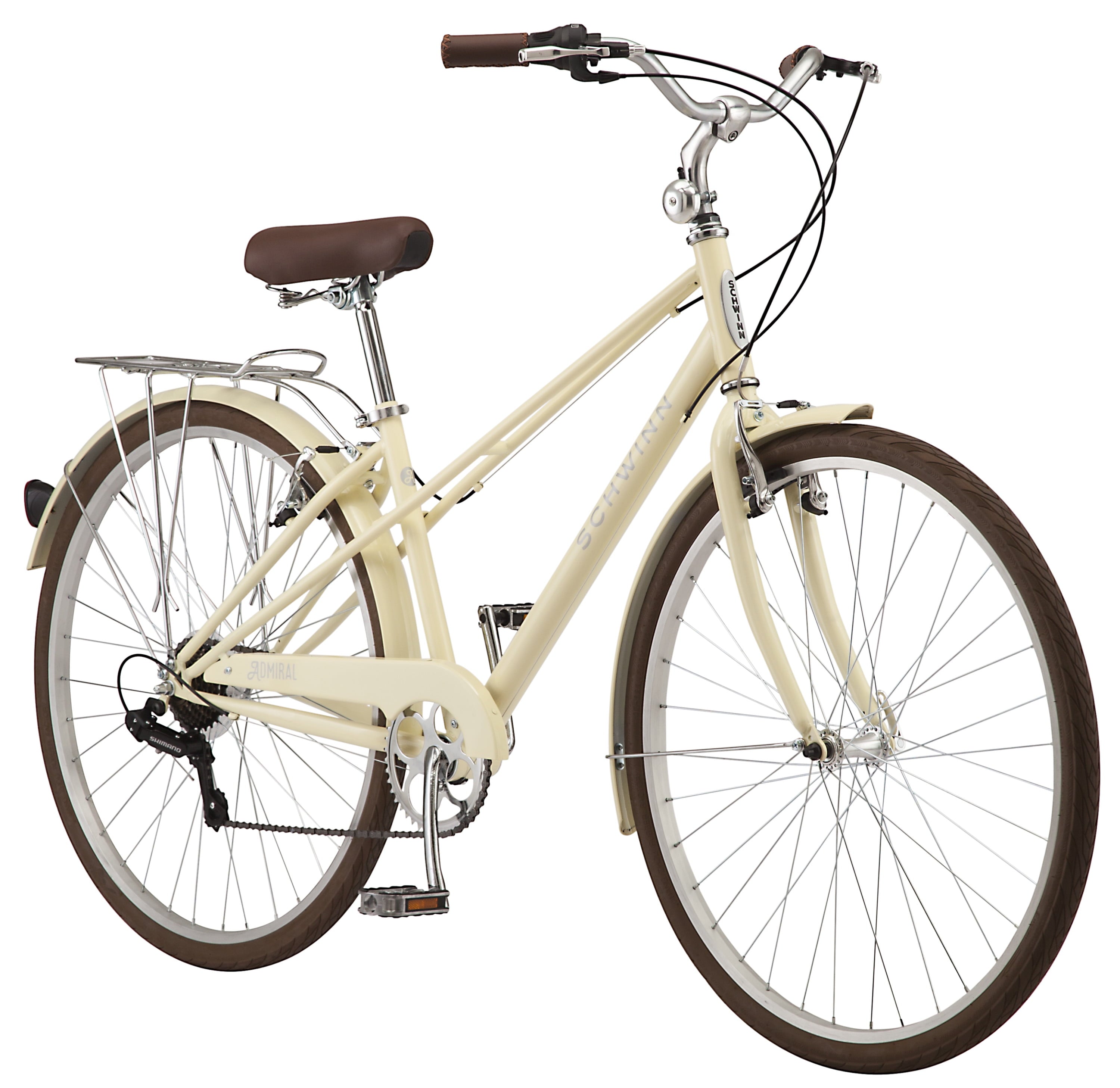 700c Admiral Hybrid Bike, 7 Speeds, Cream