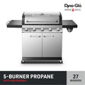 5 Burner Silver Propane Gas Grill