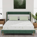 Twin Size Memory Foam Mattress with Bamboo Pattern Cover Breathable Bed Mattress in a Box, CertiPUR-US, Made in USA