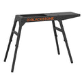 Universal Griddle Stand with Adjustable Leg and Side Shelf - Made to fit 17" or 22" Propane Table Top Griddle - Perfect Take Along Grill Accessories for Outdoor Cooking and Camping (Black)