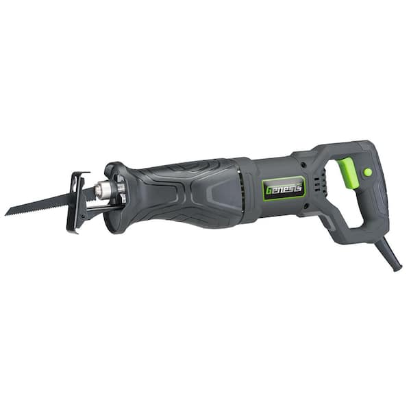 7.5 Amp Variable Speed Reciprocating Saw with Wood/Metal Cutting Blades, Quick Change and Adjustable Pivot Shoe