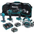 40V Max XGT Brushless Cordless 4-Piece Combo Kit (Hammer Driver-Drill/Impact Driver/Circ Saw/Flashlight) 2.5Ah/4.0Ah