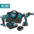 18V LXT Lithium-Ion Brushless Cordless Combo Kit 5.0 Ah (2-Piece)