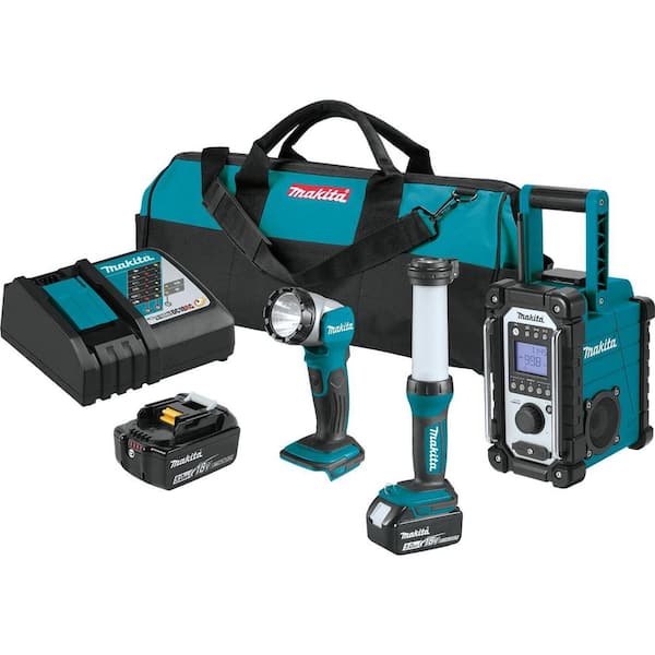 18V LXT Lithium-Ion Cordless Emergency Preparedness 3-Pc. Combo Kit (5.0Ah)