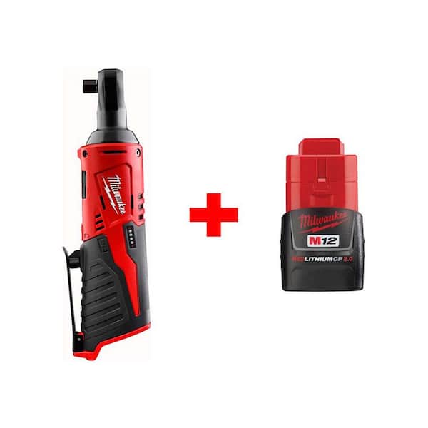 M12 12V Lithium-Ion Cordless 3/8 in. Ratchet with M12 2.0Ah Battery