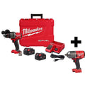 M18 FUEL 18-Volt Lithium-Ion Brushless Cordless 1/2 in. Hammer Drill Driver Kit with M18 FUEL High-Torque Impact