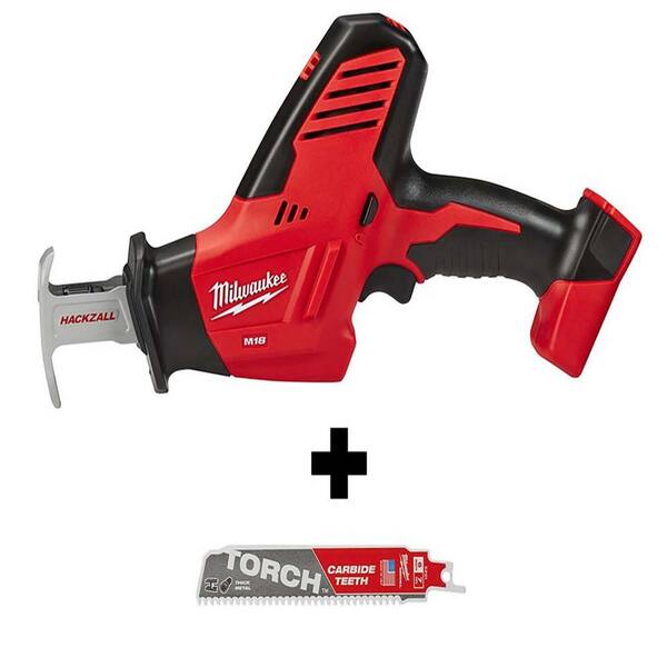 M18 18V Lithium-Ion Cordless HACKZALL Reciprocating Saw with Carbide Teeth Metal Cutting SAWZALL Saw Blade