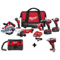 M18 18V Lithium-Ion Cordless Combo Tool Kit (6-Tool) w/ Wet/Dry Vacuum and 3/8 in. Impact Wrench