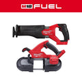 M18 FUEL GEN-2 18V Lithium-Ion Brushless Cordless SAWZALL Reciprocating Saw with Compact Bandsaw (Tool-Only)