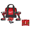 M18 18V Lithium-Ion Brushless Cordless Compact Drill/Impact Combo Kit (2-Tool) W/ Titanium Drill Bit Set