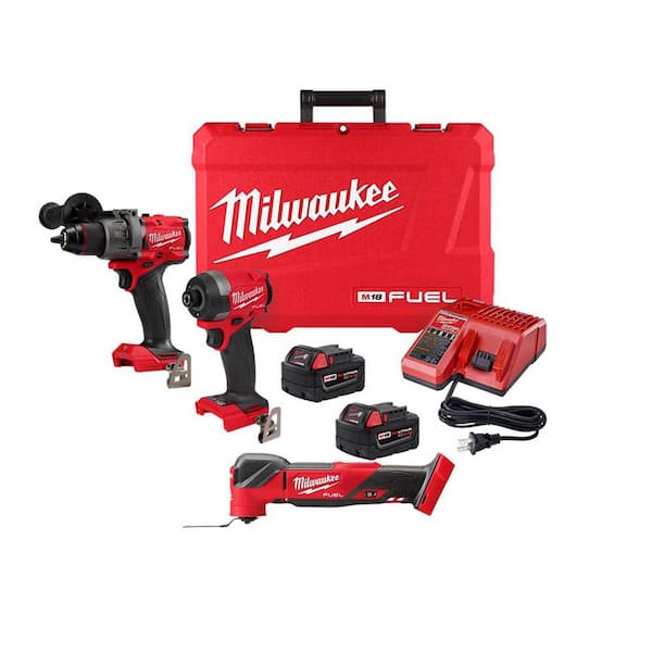 M18 FUEL 18-V Lithium-Ion Brushless Cordless Hammer Drill and Impact Driver Combo Kit (2-Tool) with Multi-Tool