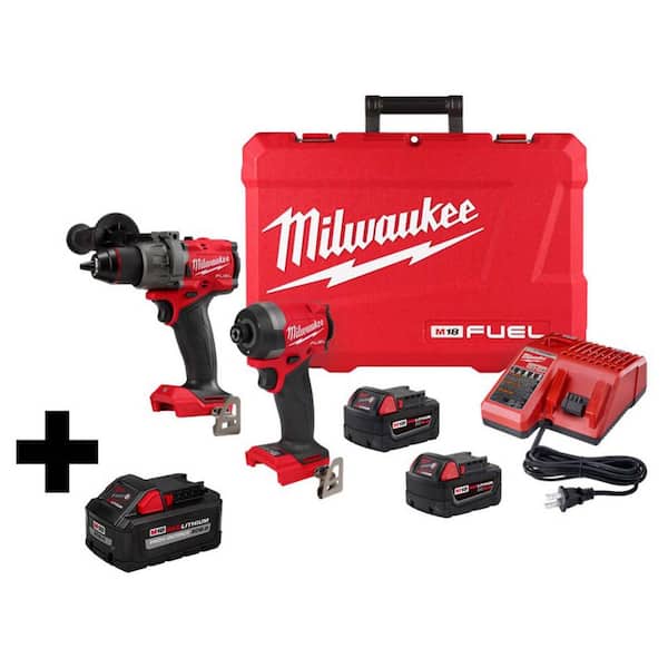 M18 FUEL 18-Volt Lithium-Ion Brushless Cordless Hammer Drill and Impact Driver Combo Kit with 8.0 Ah High Output Battery