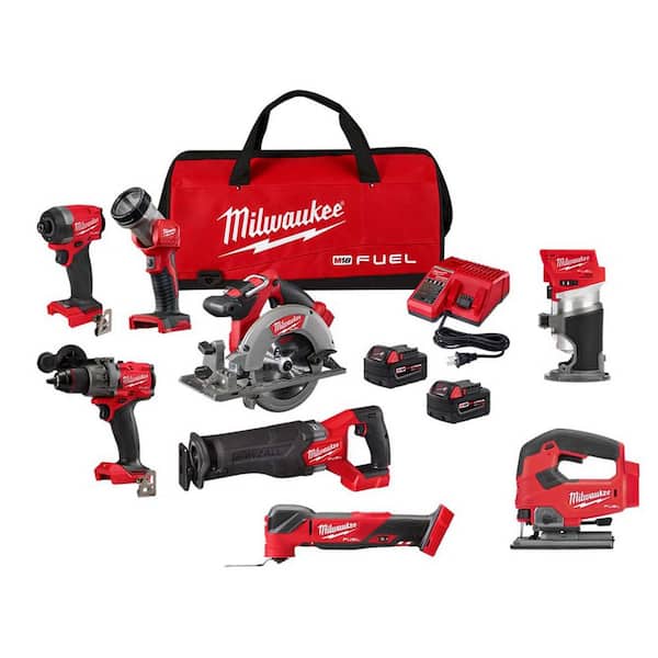 M18 FUEL 18-Volt Lithium-Ion Brushless Cordless Combo Kit (5-Tool) with Multi Tool, Jig Saw and Compact Router