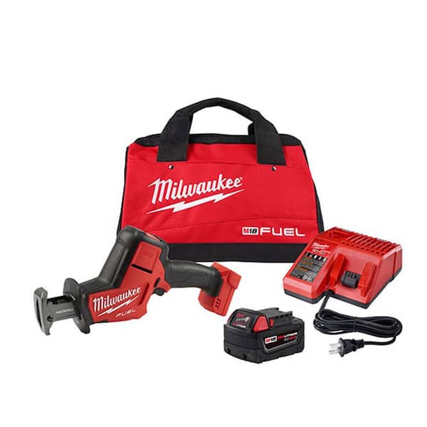 M18 FUEL 18V Lithium-Ion Brushless Cordless HACKZALL Reciprocating Saw Kit W/(1) 5.0Ah Batteries, Charger & Tool Bag