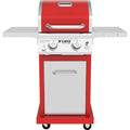 Deluxe 2-Burner Propane Gas Grill in Red