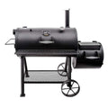 Highland Reverse Flow Offset Charcoal Smoker and Grill in Black with 900 sq. in. Cooking Space