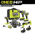 ONE+ HP 18V Brushless Cordless 5-Tool Combo Kit w/ (2) Batteries, Charger, Bag & FREE (2) 6.0 HIGH PERFORMANCE Batteries