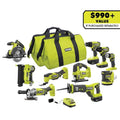 ONE+ 18V 10-Tool Combo Kit with (1) 1.5 Ah Battery and (2) 4.0 Ah Batteries and Charger
